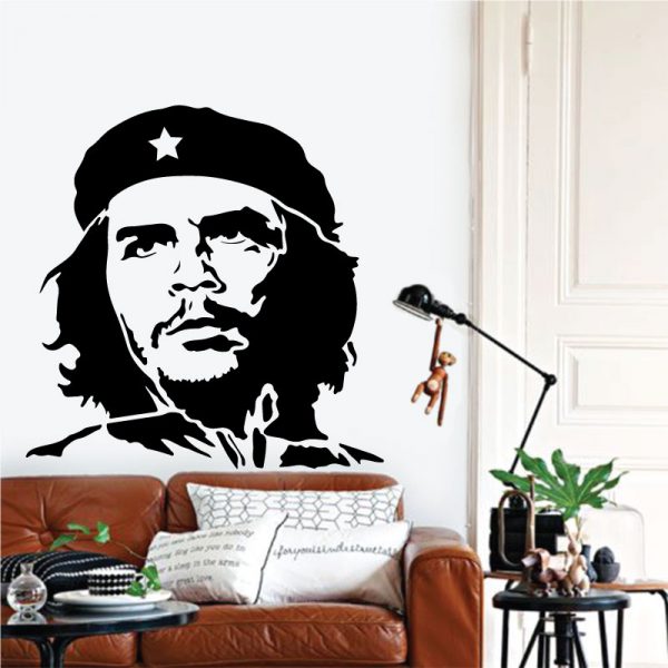 Che Guevara em vinil autocolante decorativo de parede.