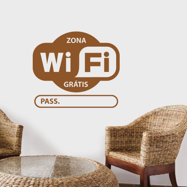Wifi Password com Password  personalizada em vinil autocolante decorativo