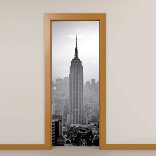 Empire State Building Porta em vinil autocolante decorativo para portas e paredes