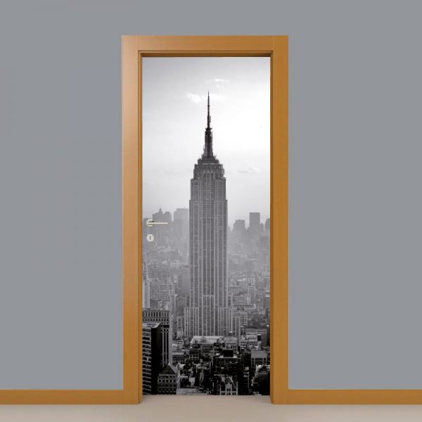 Empire State Building Porta em vinil autocolante decorativo para portas e paredes