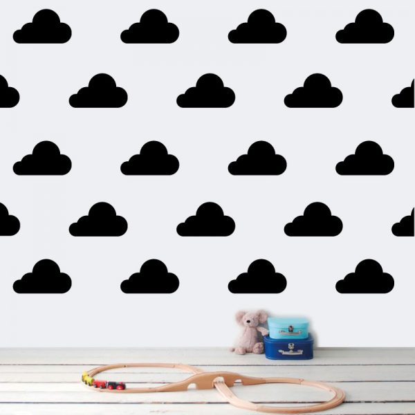 Pack autocolante decorativo nuvens para decoração infantil.