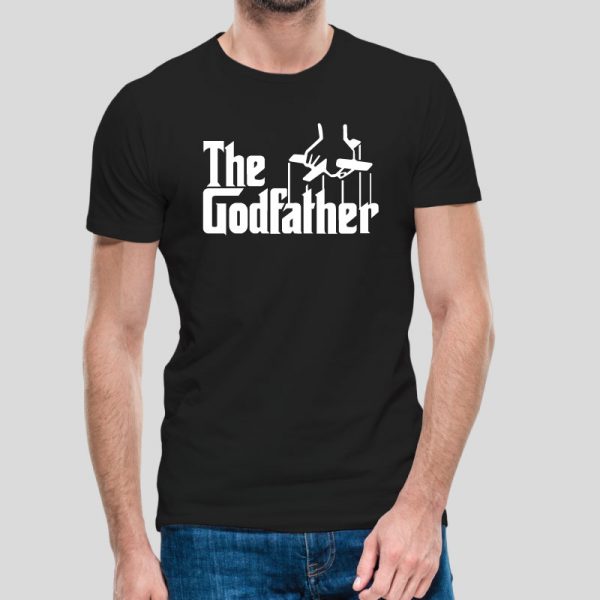 T-shirt Unissexo The Godfather. 100% Algodão, moderna e básica de manga curta com visual contemporâneo.