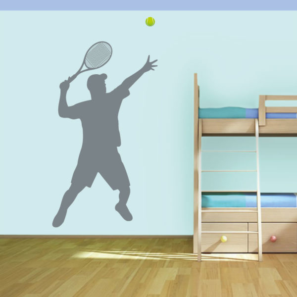 Jogador de ténis autocolante de parede
